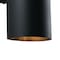 Vaxcel Chiasso Aluminum 2 Light Black Cylinder Outdoor Wall Lantern Clear Glass CO-OWB052TB - alternate 7